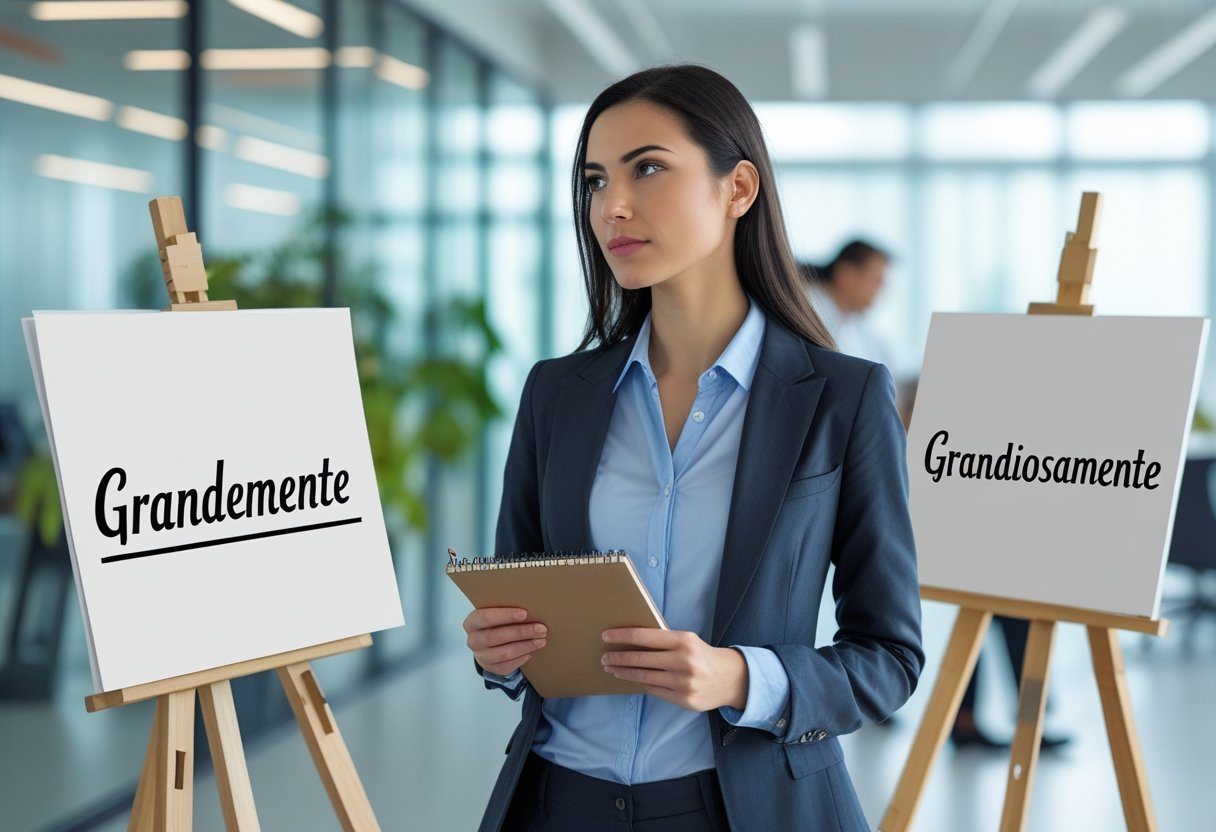 Grandemente ou Grandiosamente? Diferenças, Usos e Significados Grandemente ou Grandiosamente? Diferenças, Usos e Significados