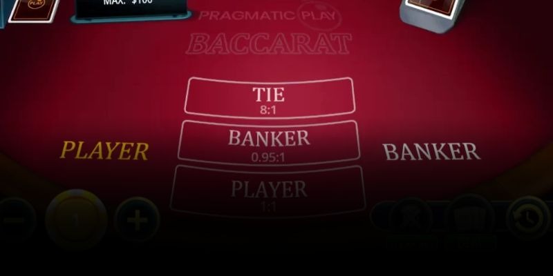 Mesa de bacará online Brasil com cartas distribuídas